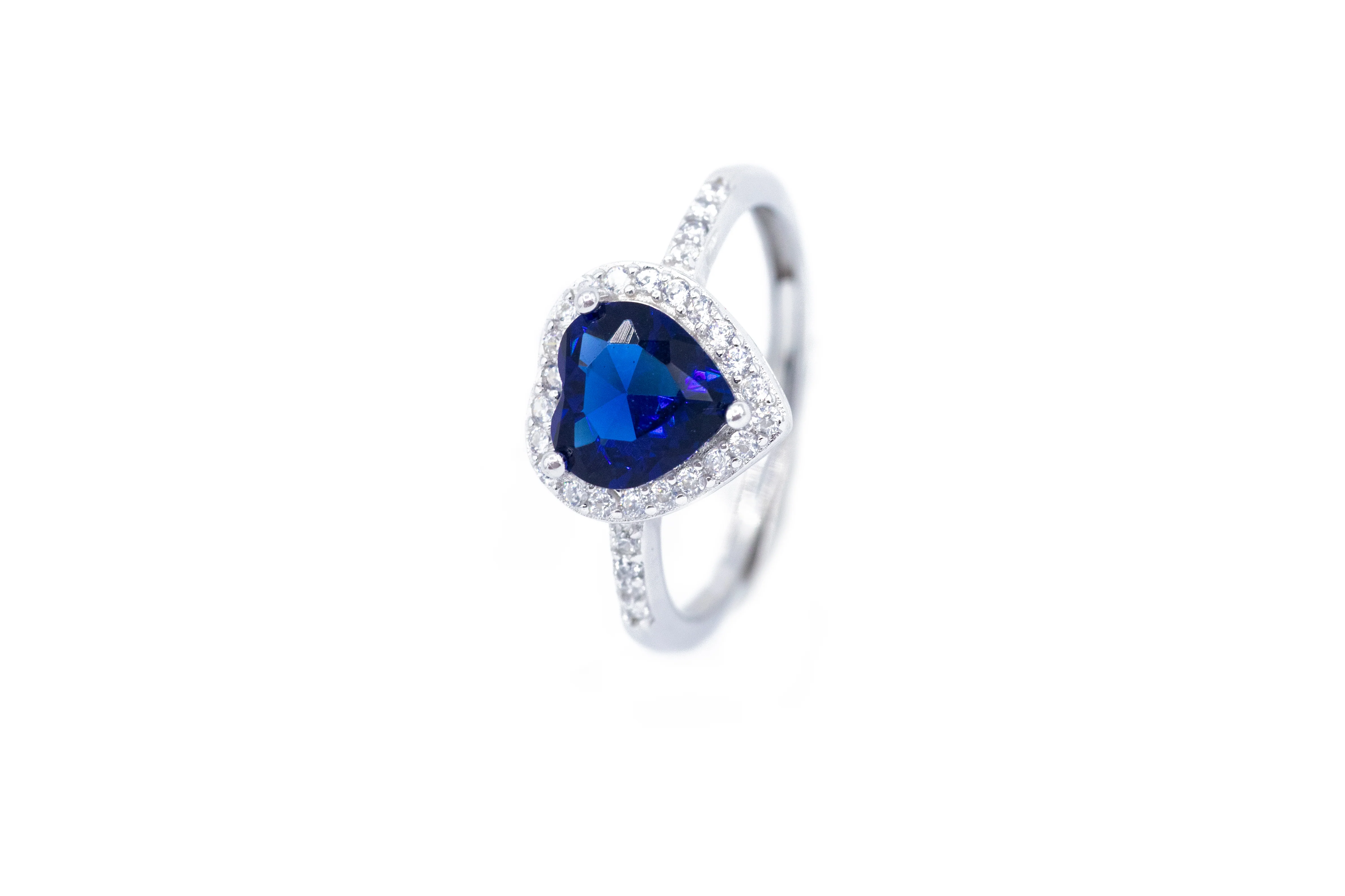 Anello Solitario Cuore in Argento 925 - Image 2