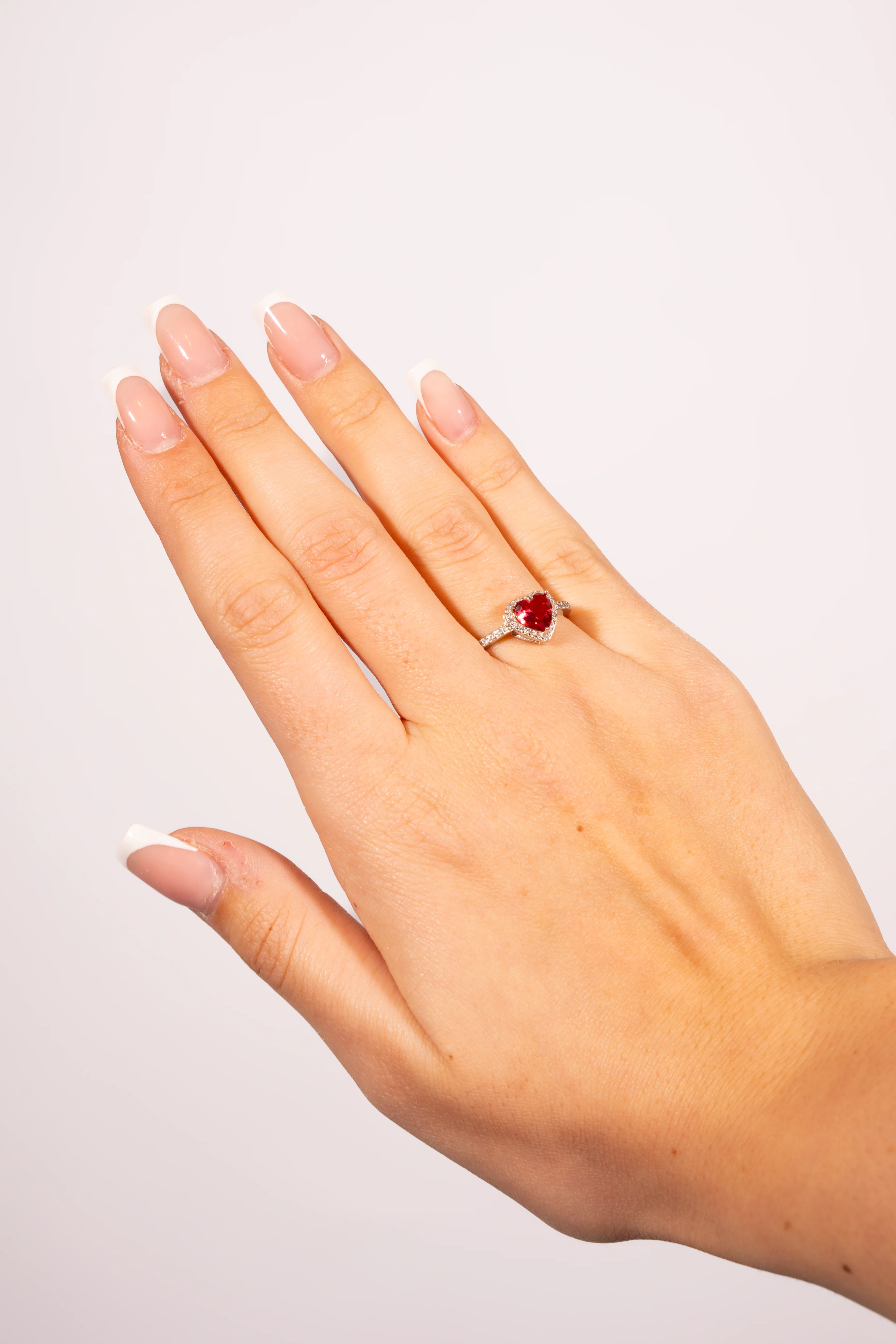 Anello Solitario Cuore in Argento 925 - Image 4