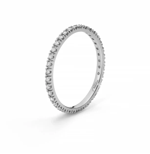 Anello da Donna Eternity di Diamanti in Oro Bianco Miluna MIL LID4012 - Image 2