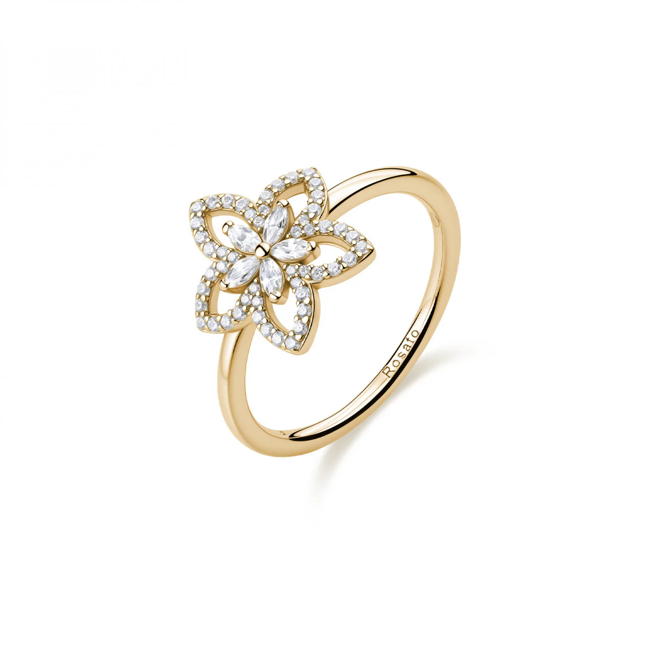 Anello da Donna Fiore in Argento 925 Rosato ROS RZGA99