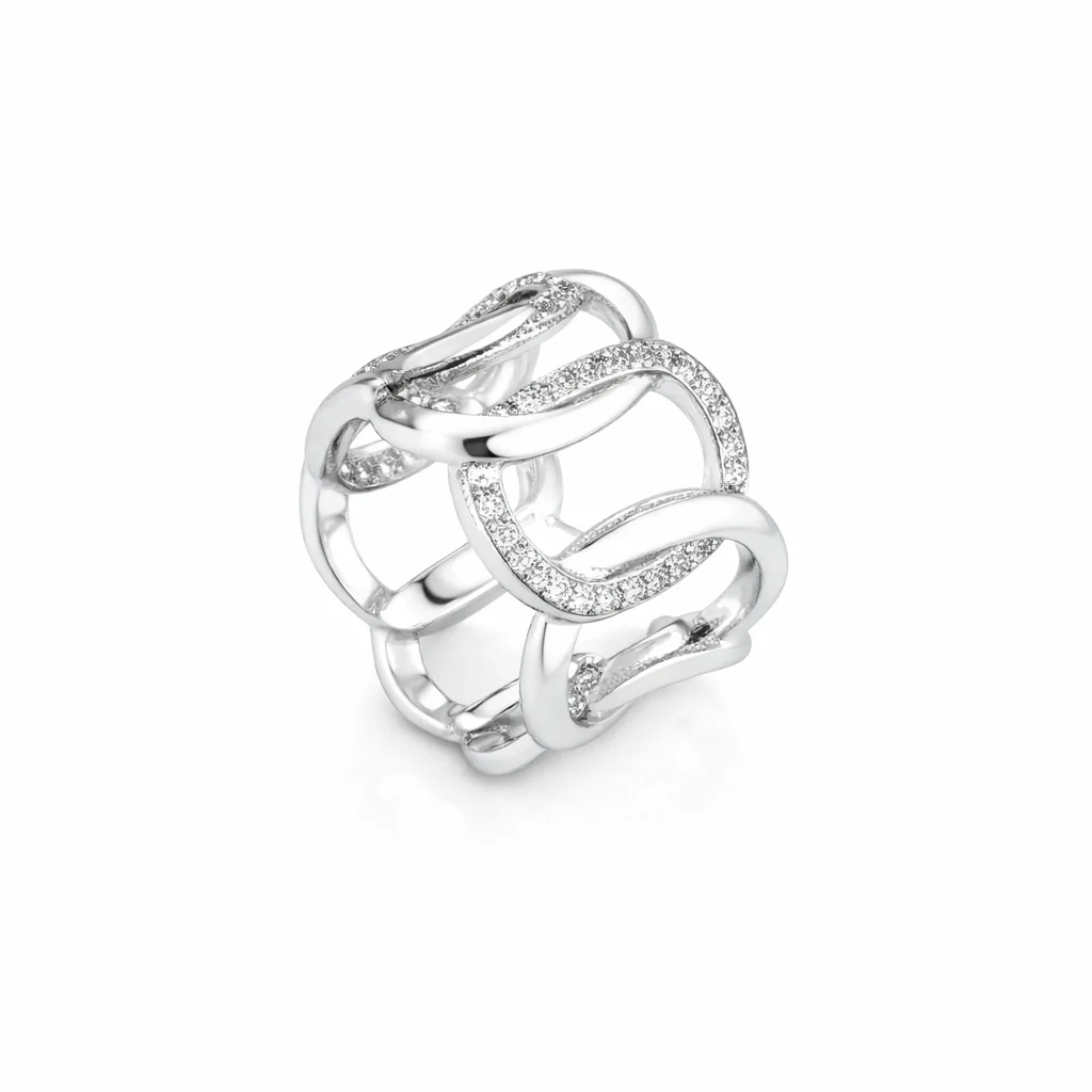 Anello da Donna Groumette Slim in Argento Marcello Pane MP ANYA 008