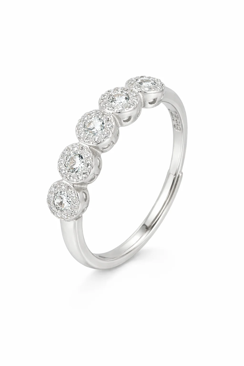 Anello da Donna Magic 5 Pietre in Argento 925 TIZ DROP 63 - Image 3