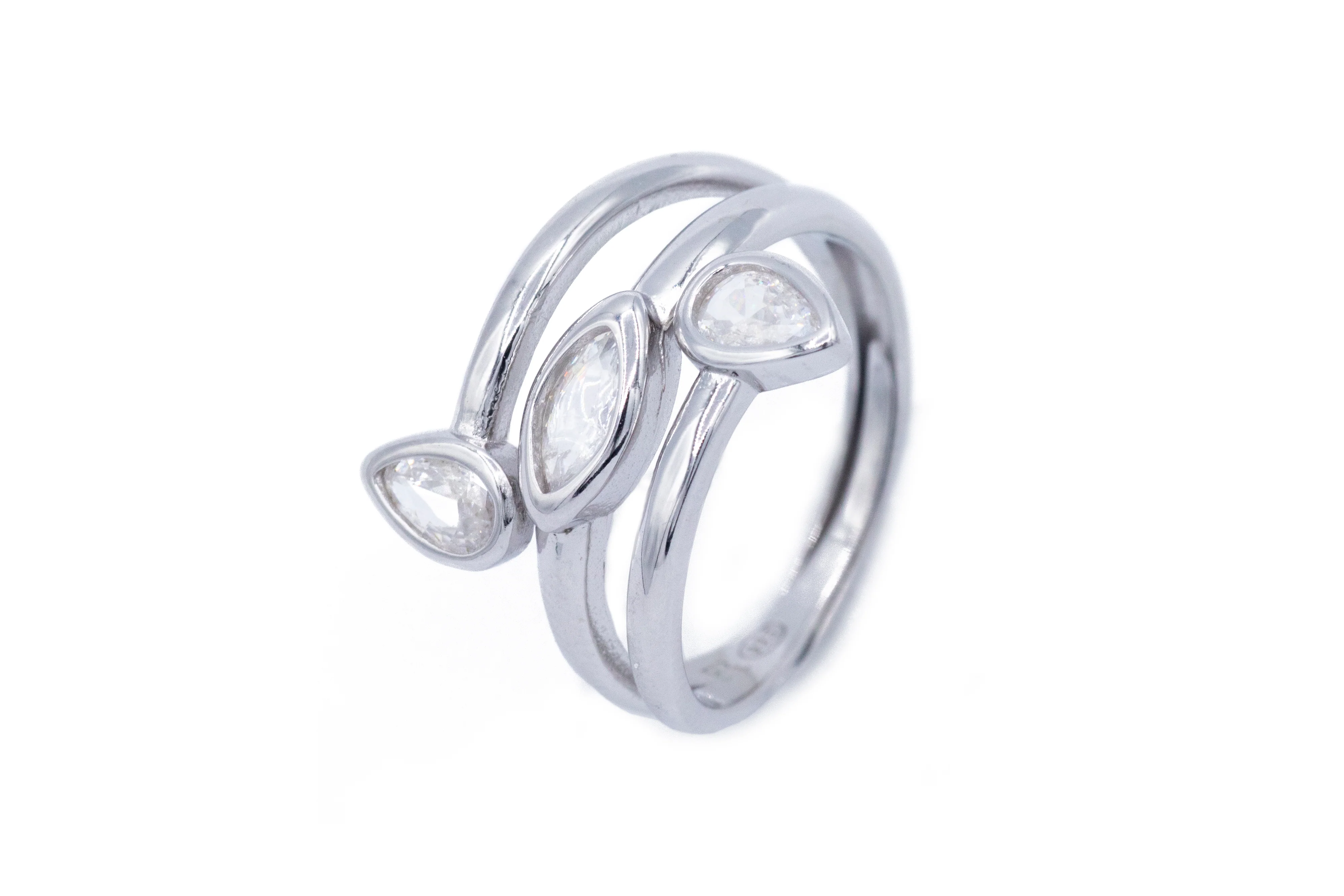 Anello da Donna TriLuce in Argento 925 TIZ DROP 18 - Image 3