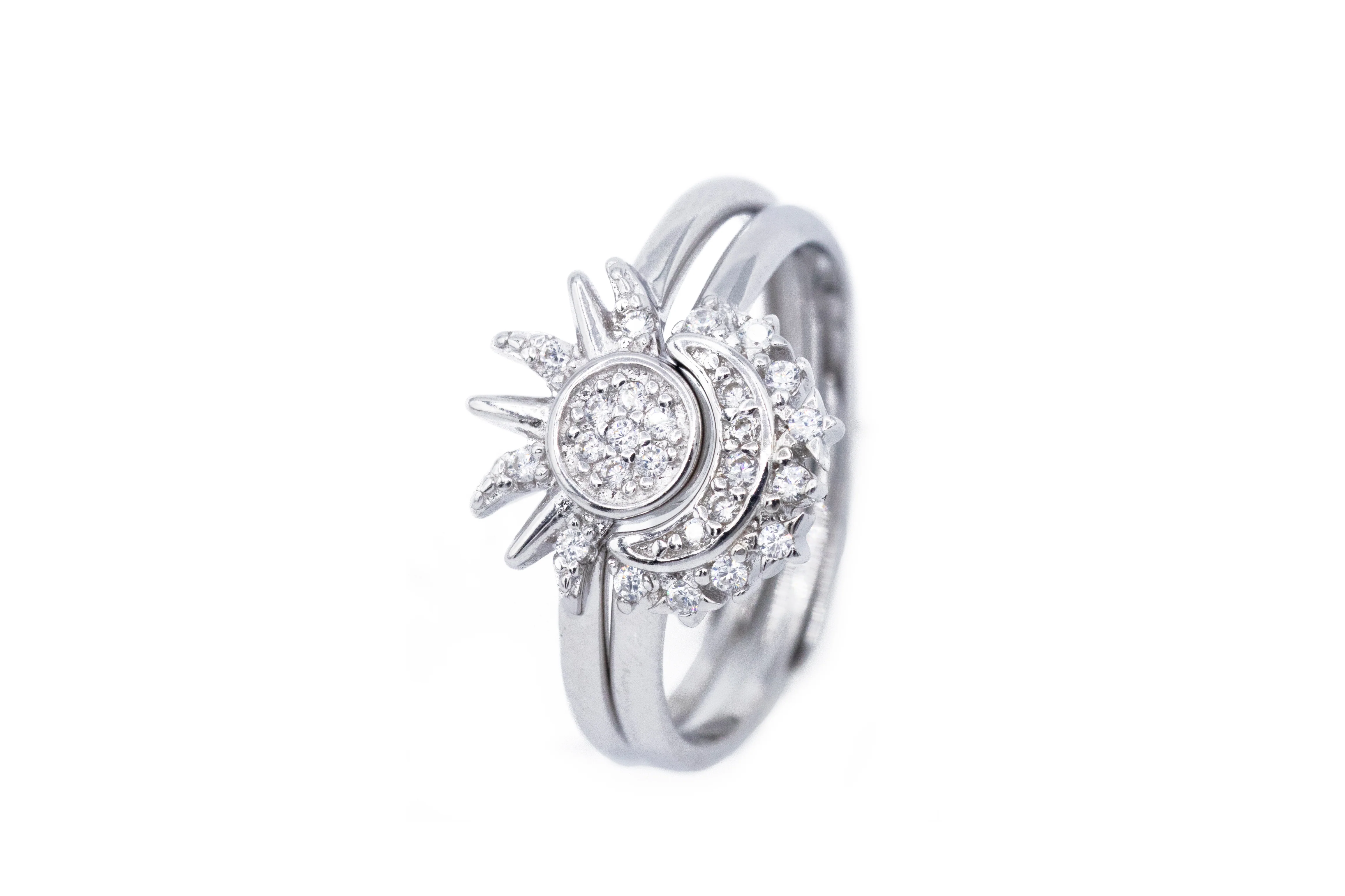 Anello Sole e Luna in Argento 925 - Image 2