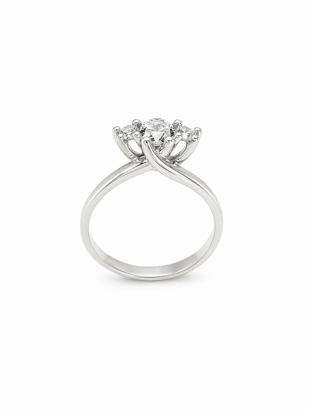 Anello Trilogy da Donna in oro 18Kt e diamanti DAVITE&DELUCCHI DD AA 028608 45S - Image 2
