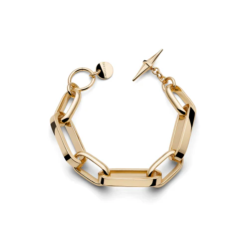 Bracciale in catena forzatina dorata Unoaerre 1AR 2637