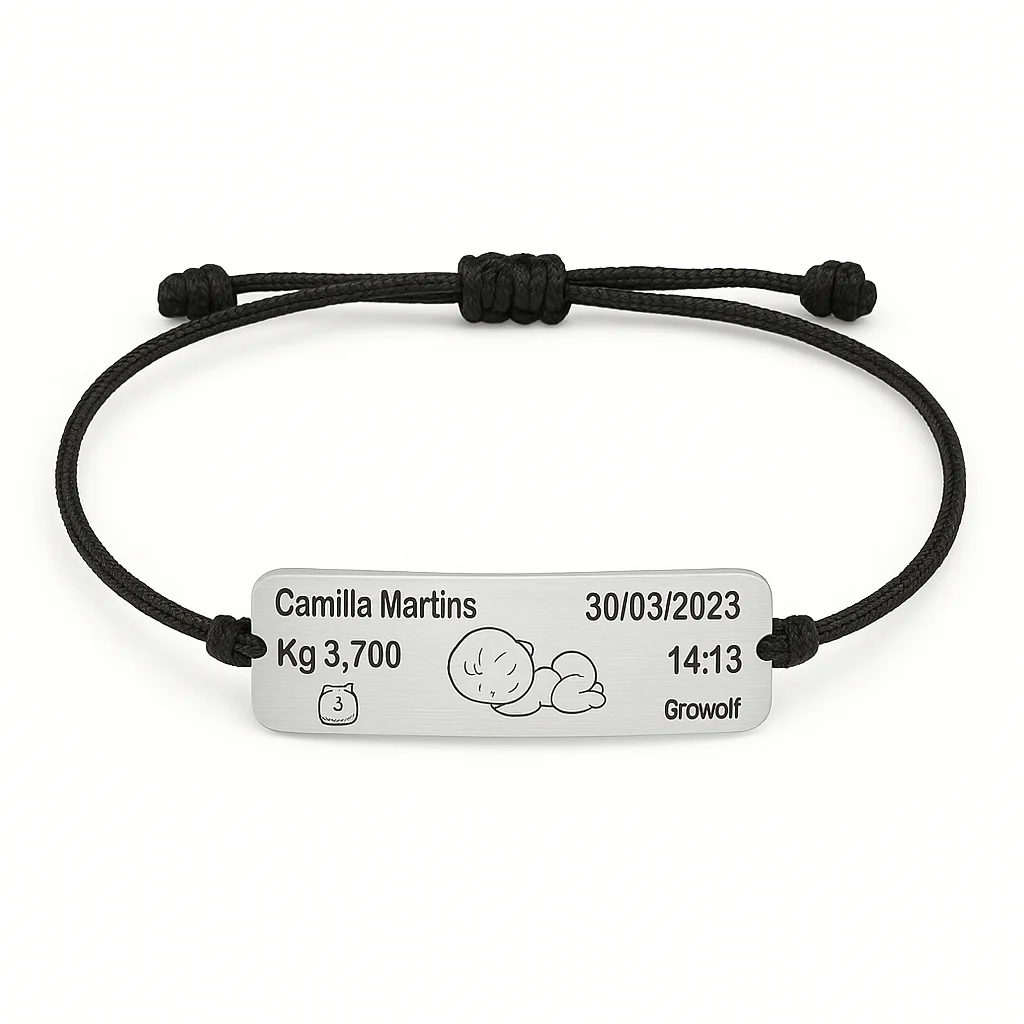 Bracciale Nascita Personalizzato in Argento 925 TIZ AGBR98 - Image 4
