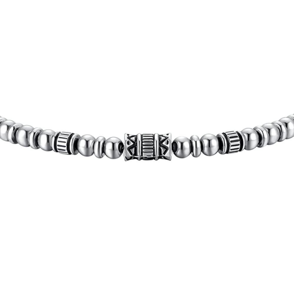 BRACCIALE UOMO IN ACCIAIO CON ELEMENTI IN ACCIAIO LUCA BARRA LB BA1861 - Image 2