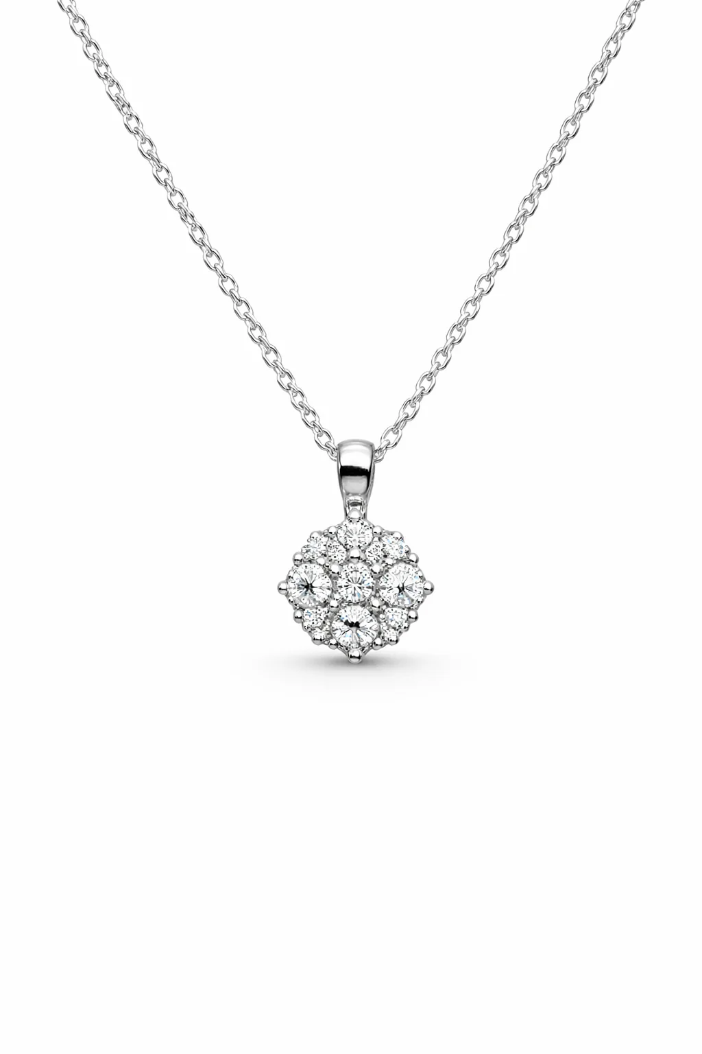 Collana da Donna Punto Luce Pavè in oro bianco e diamanti PG GIOIELLI PG CIOFROST-1M