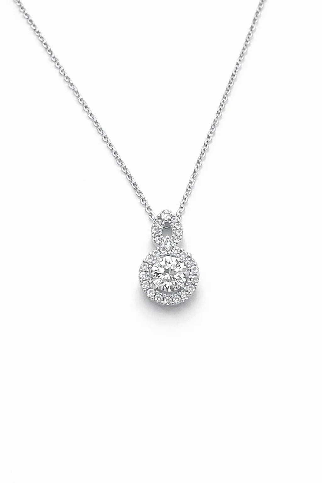 Collana da Donna Punto Luce in Oro Bianco e Diamanti PG GIOIELLI PG CIOROM/3