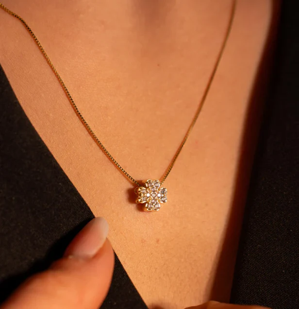 Collana Quadrifoglio di Luce TIZ AMOR 45 - Image 2