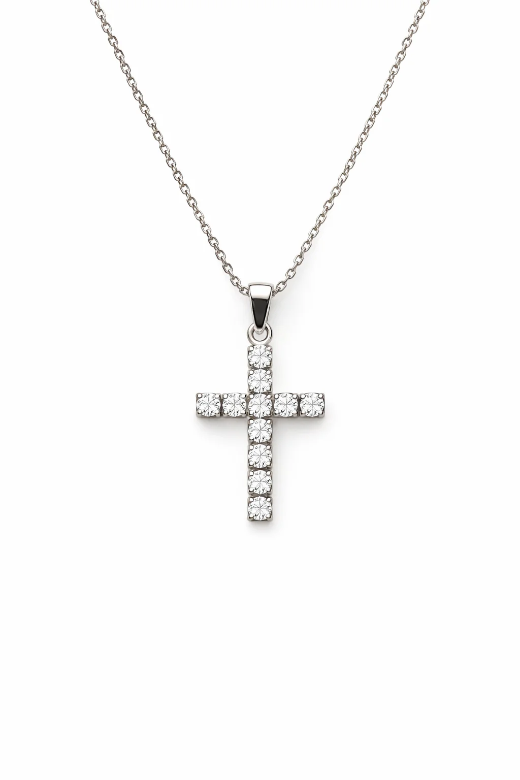 Collana con Croce Unisex in oro 18Kt e diamanti 0.25ct TIZ ORCROC/5