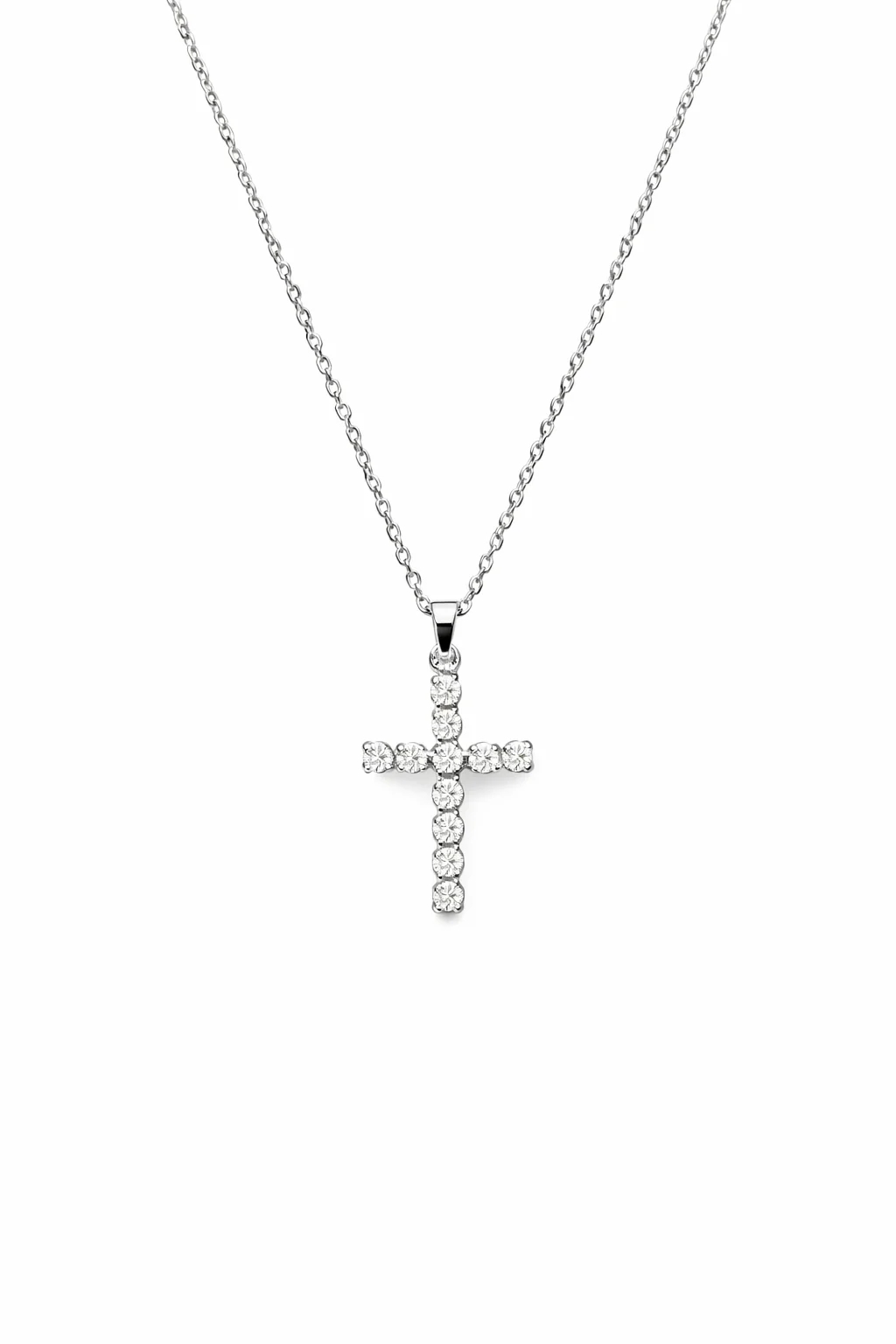 Collana con Croce Unisex in oro 18Kt e diamanti 0.33ct TIZ ORCROC/3