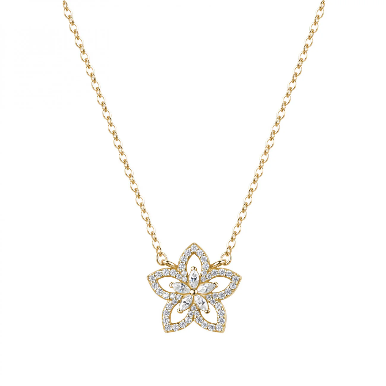 Collana corta da Donna Linea Gaia in Argento 924 Rosato ROS RZGA84