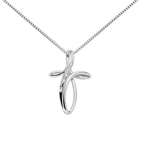 Collana da Donna con Croce in Oro 18kt e Diamanti Donna Oro DHPF7370.001