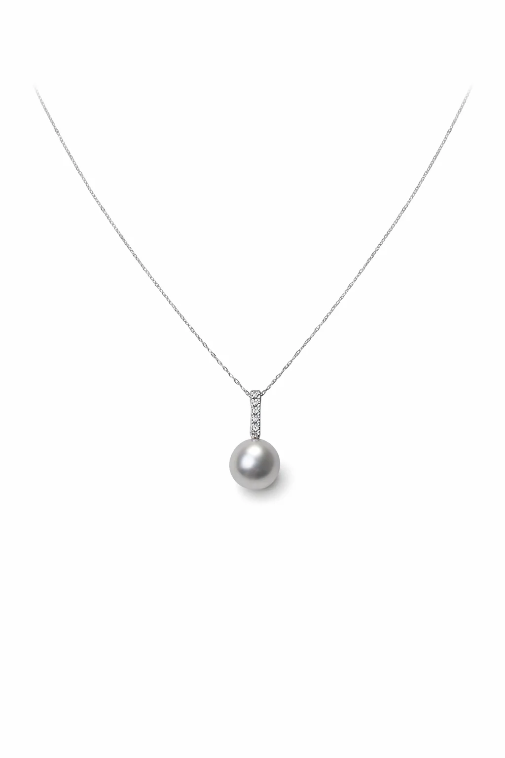 Collana da Donna con Perla in oro 9Kt e diamanti KIOTO CIO9KT-5P/7G