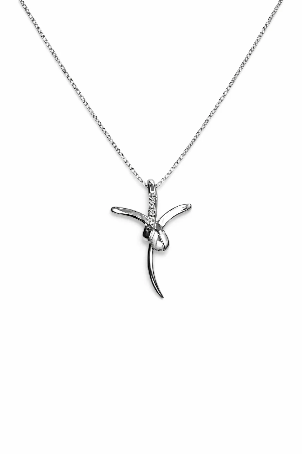 Collana da Donna in oro 18Kt e diamanti IKI CROCE01