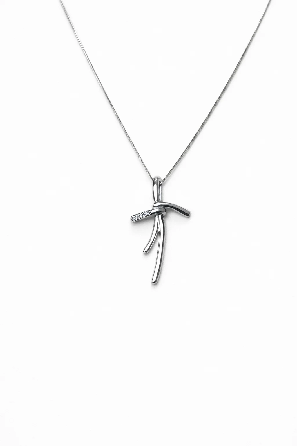 Collana da Donna con Croce in oro 9Kt e diamanti KIOTO CR9KT-18M