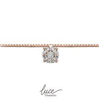 Collana da Donna in Oro Rosa con Diamanti ct0,05 DONNA ORO