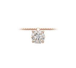 Collana da Donna in Oro Rosa con Diamanti ct0,07 DONNA ORO
