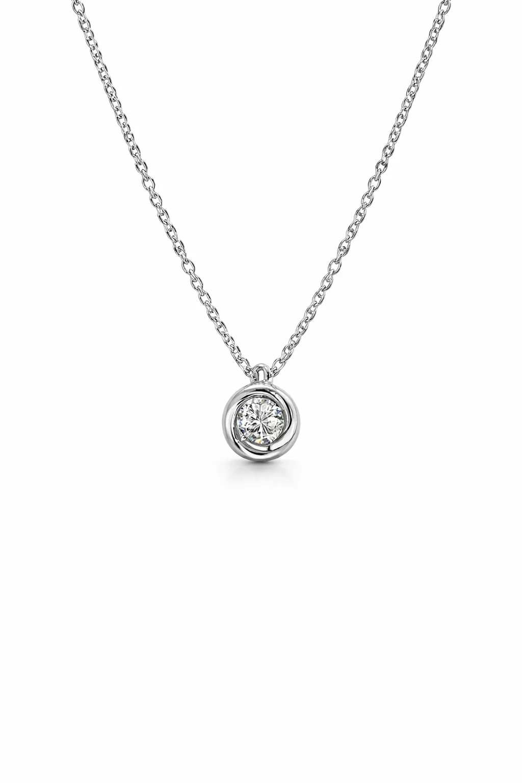 Collana da Donna Nardelli Oro Bianco Ct 0.10 G VVS NARD CL/PE054