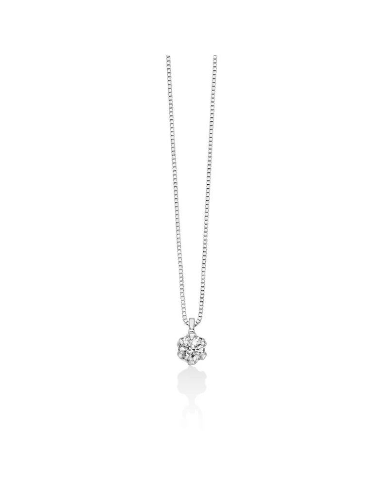 Collana da Donna Punto Luce in Oro Bianco Miluna MIL CLD4326-010G7