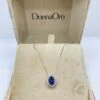 Collana da Donna Oro con Zaffiro in Oro Bianco e Brillanti Donna Oro - Image 2