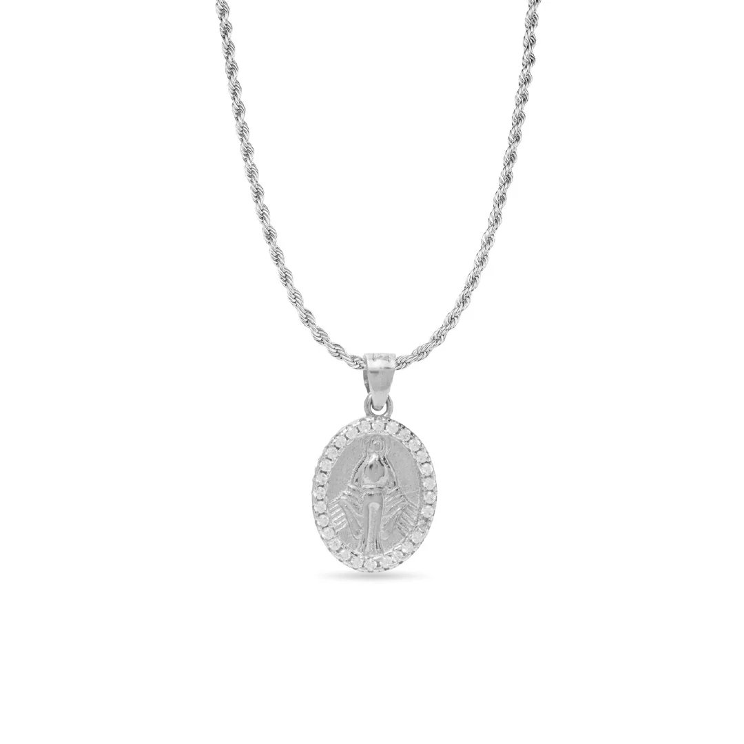 Collana Protezione Unisex in Argento 925 e zirconi  TIZ AGCOL 03 - Image 3