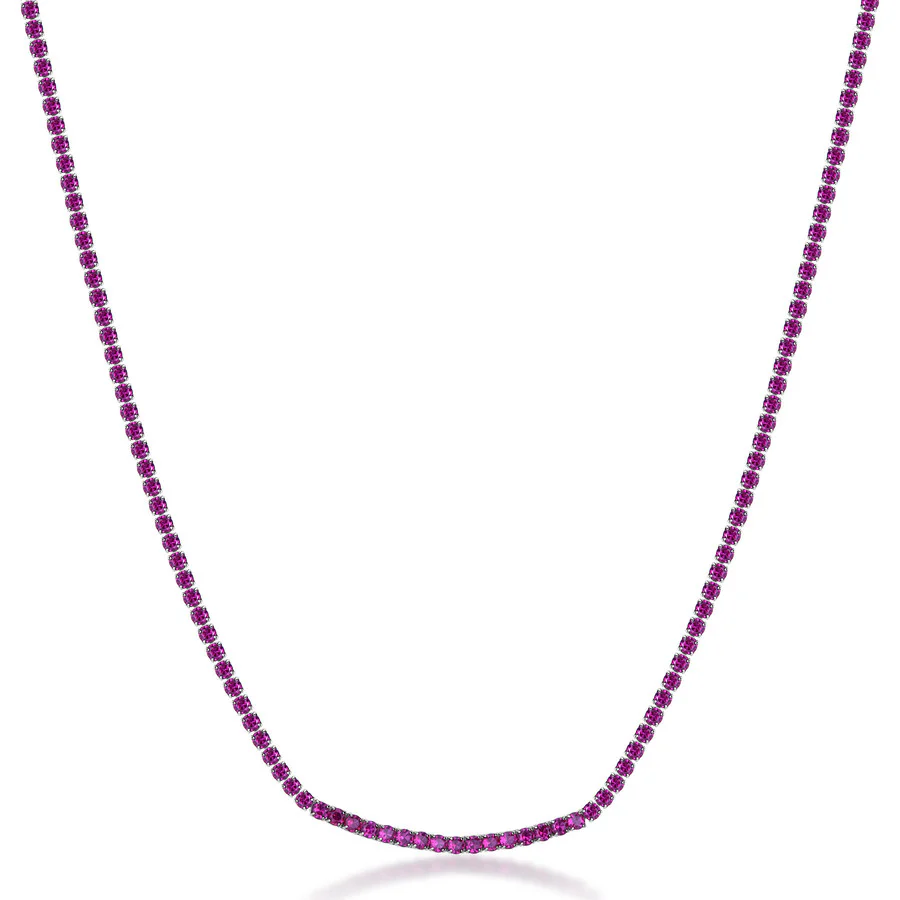 Collana tennis Brosway in acciaio con zirconi ruby BROS BEIN025