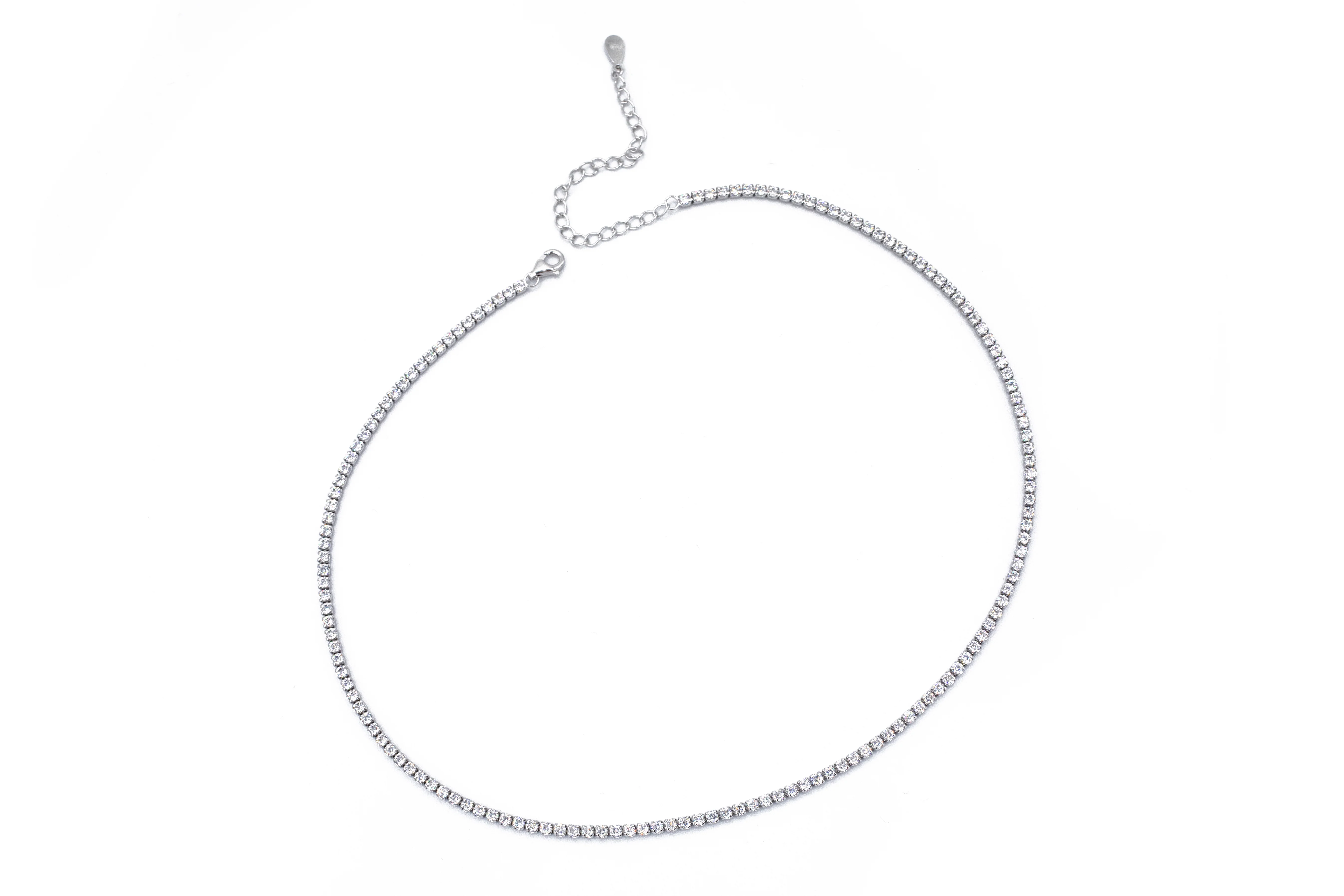 Collana Tennis da Donna Infinity in Argento 925 TIZ DROP 03 - Image 3