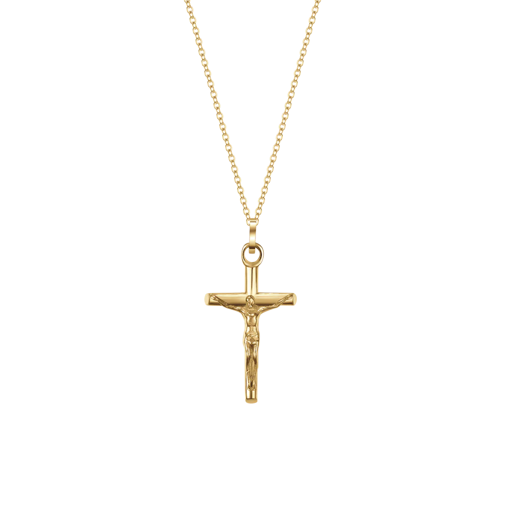 COLLANA UOMO IN ACCIAIO CON CROCIFISSO LB CA526 - Image 2