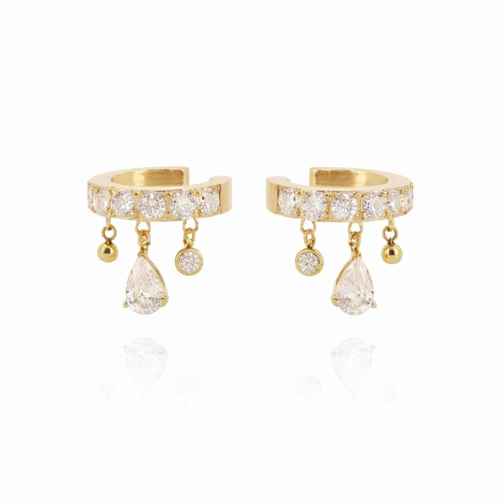 EarCuff da donna Casalini in Acciaio ZAG ZAG SEK27678-01WHT