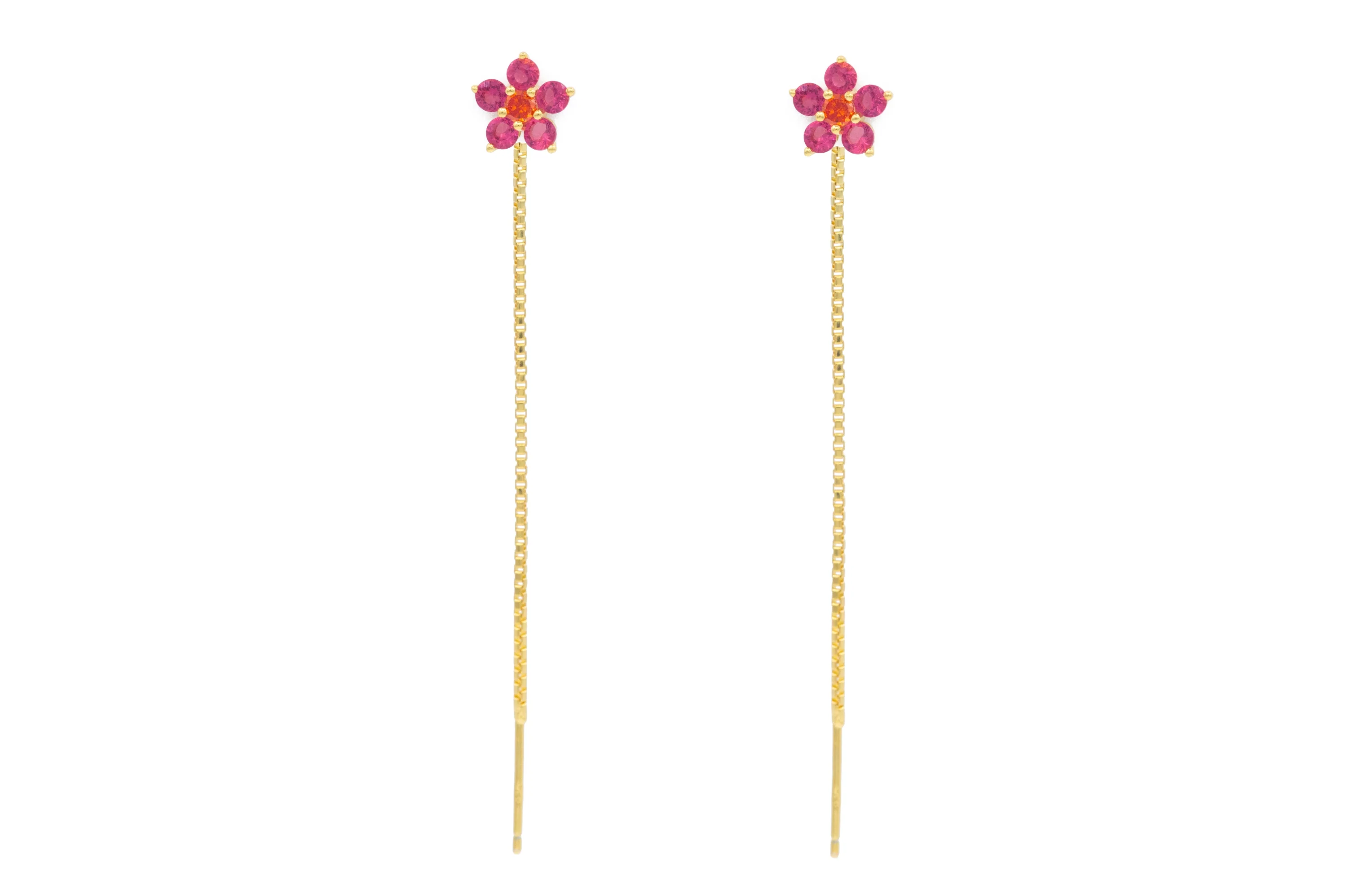 Mono-Orecchino da Donna Flora Drop in Argento 925 TIZ DROP 44 - Image 6