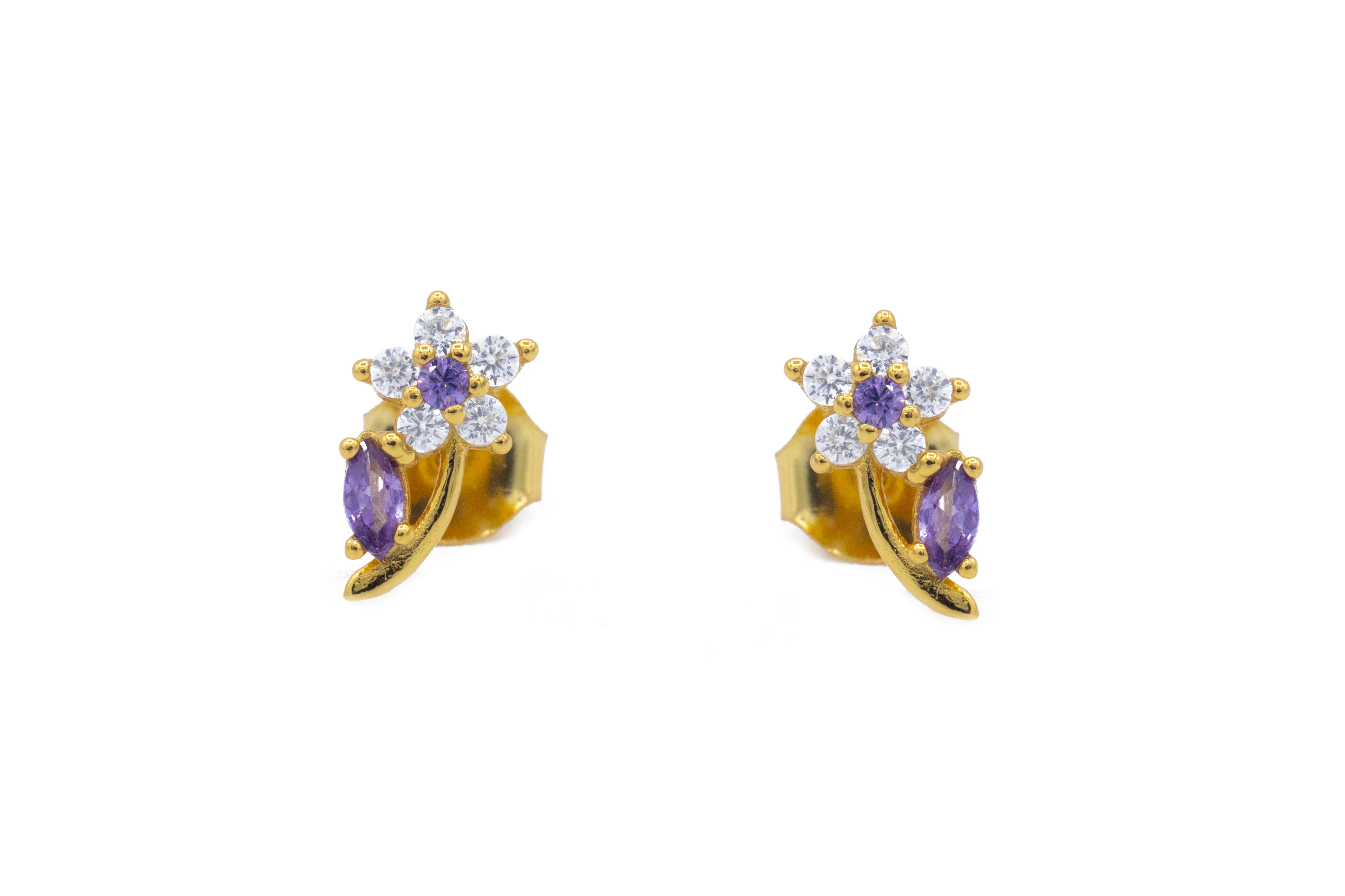 Orecchini da Donna Flower in Argento 925 TIZ DROP 53 - Image 2