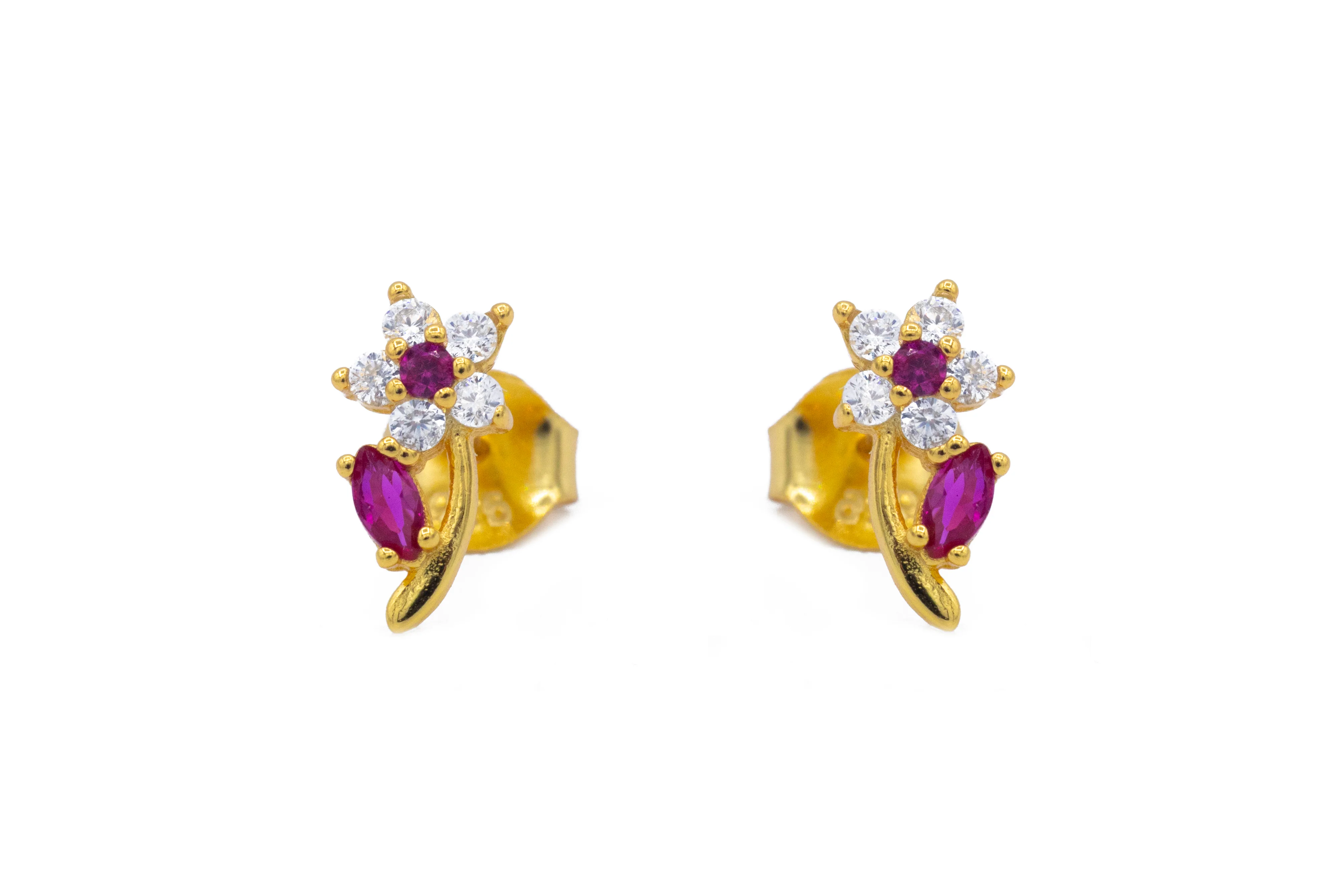 Orecchini da Donna Flower in Argento 925 TIZ DROP 53 - Image 4
