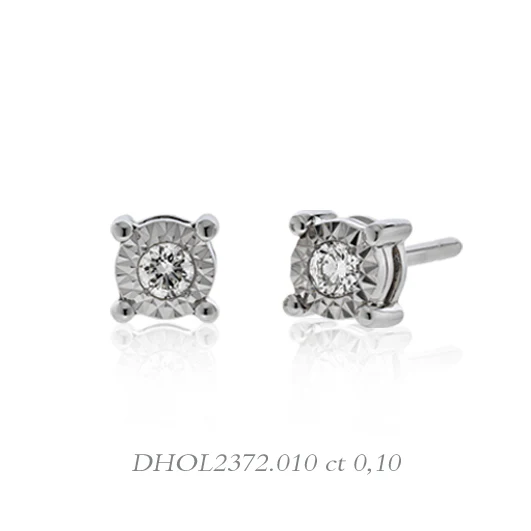 Orecchini da Donna Linea Stelle in Oro e Diamanti ct0.10 donna oro