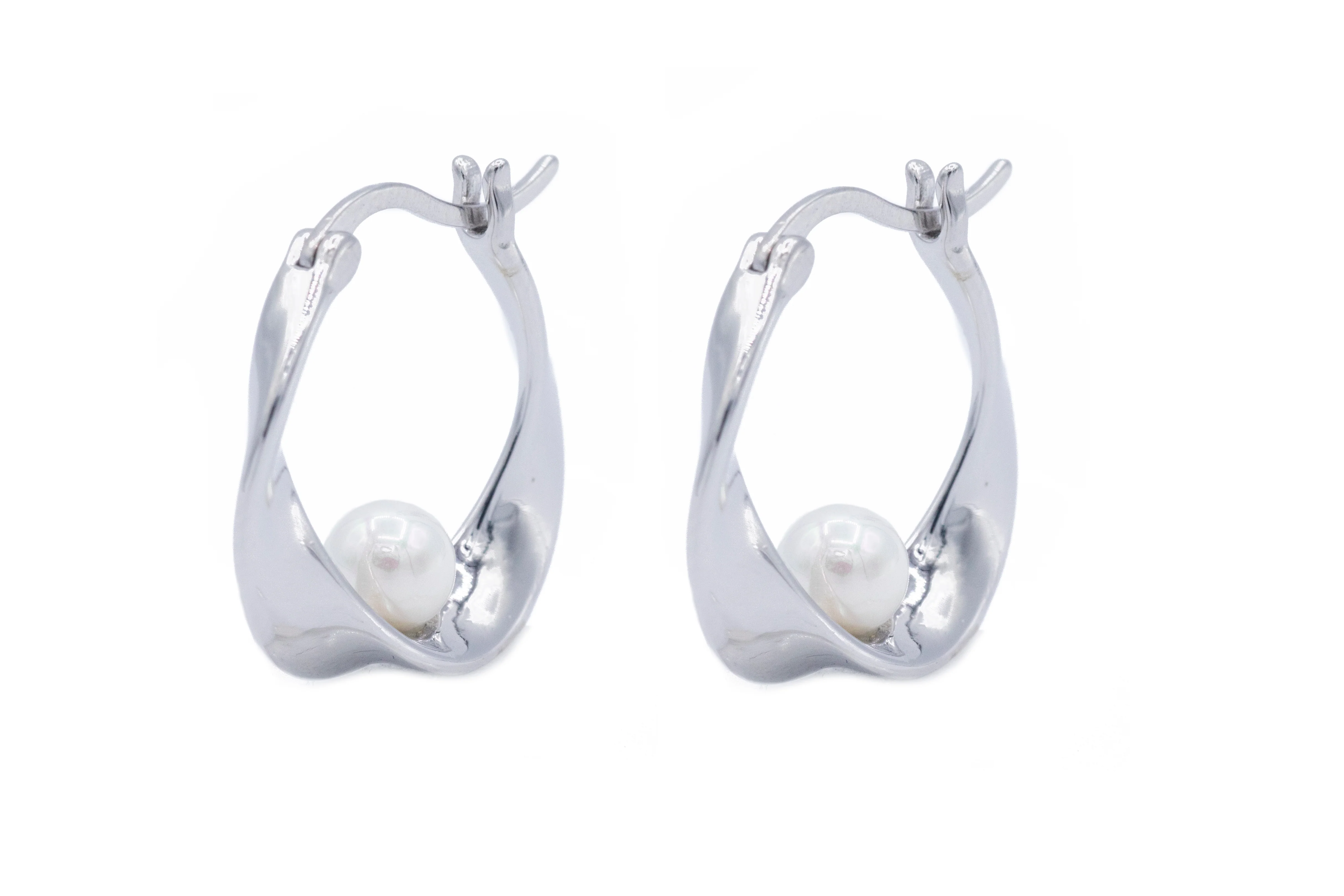 Orecchini da Donna Onda in Argento 925 TIZ DROP 43 - Image 4