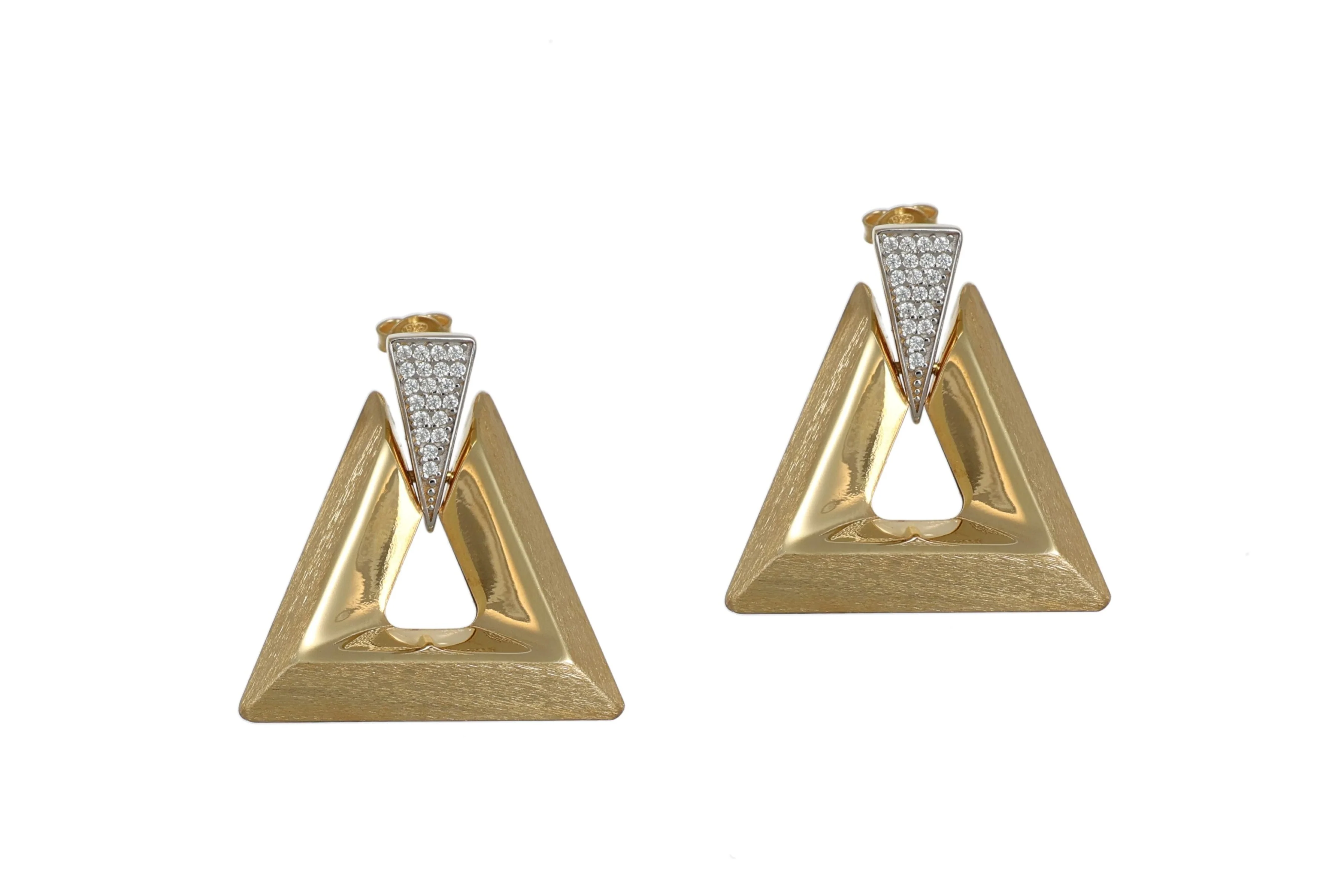 Orecchini da Donna Triangle in Argento 925 TIZ AGOR 99 - Image 2