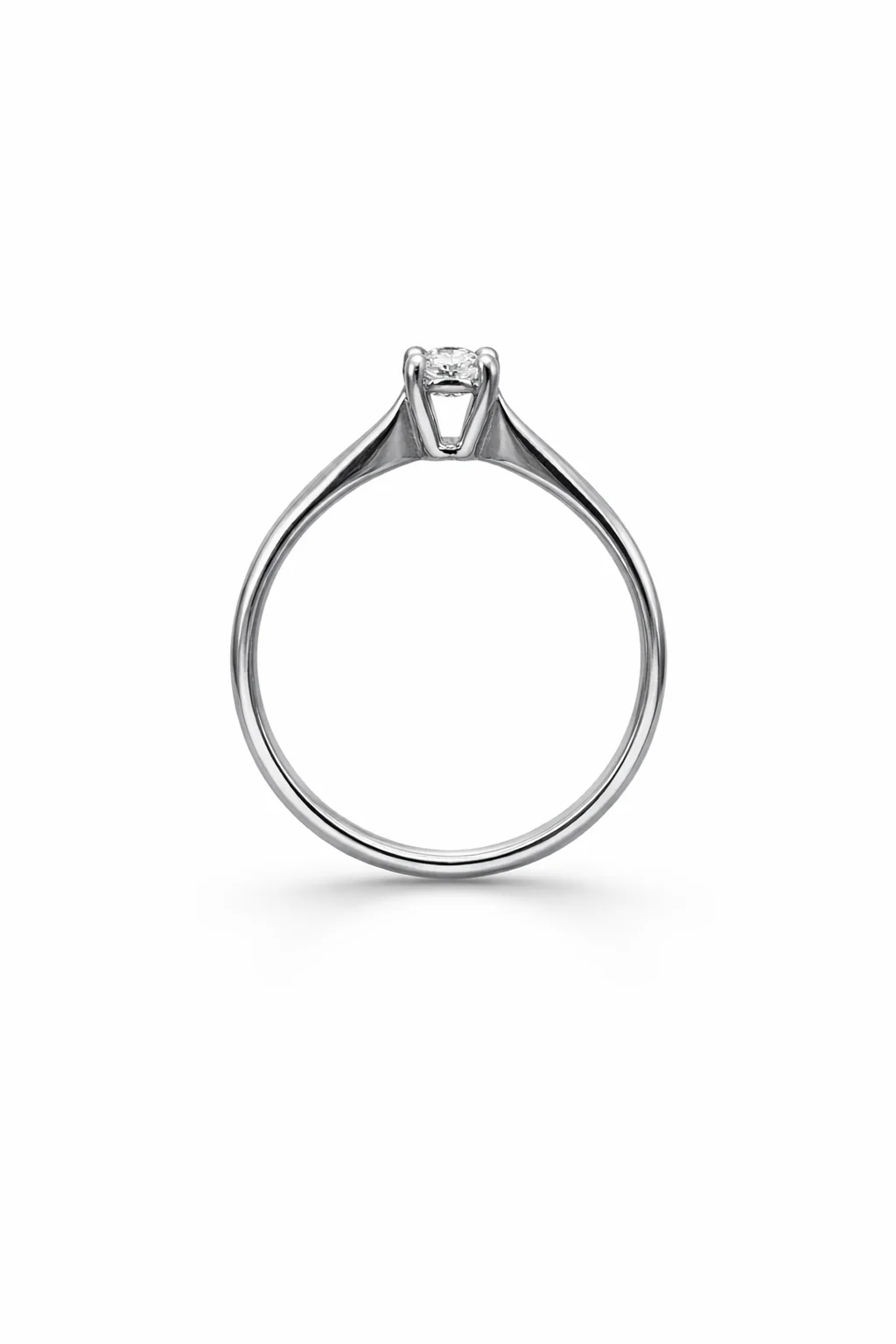 Solitario da Donna in Oro bianco e Diamante ct 0,30 F VVS 1 Tiziano TIZ SOL 018 - Image 2